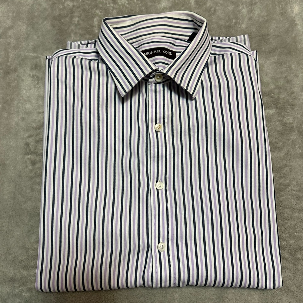 Michael Kors men button down shirt 
Used has signs of wear